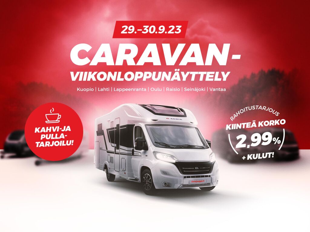 Tapahtuma | Caravan-viikonloppunäyttely 29.–30.9.23