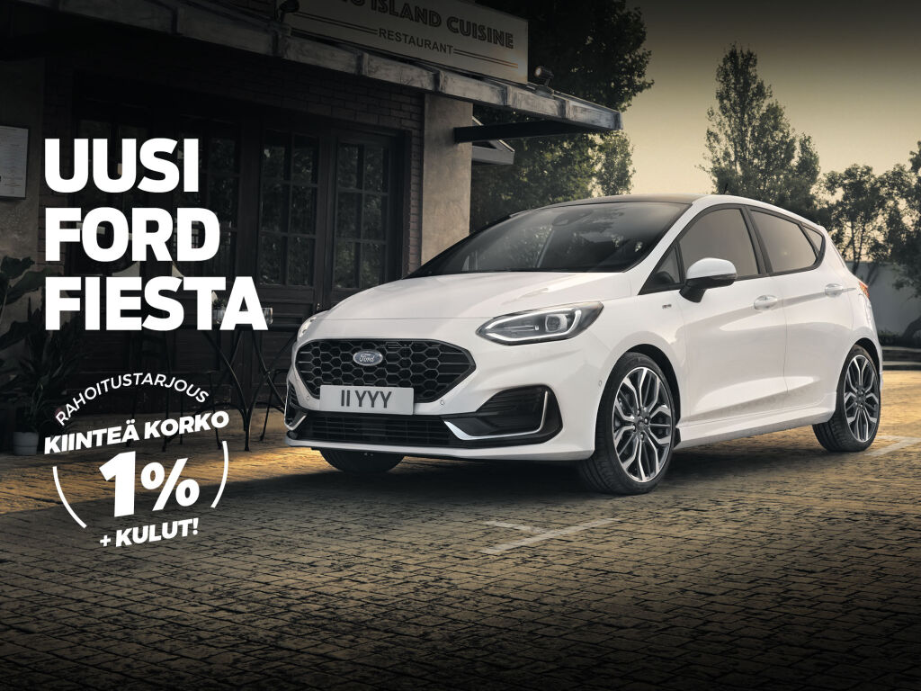  Ford Fiesta korkotarjous 1 % + kulut